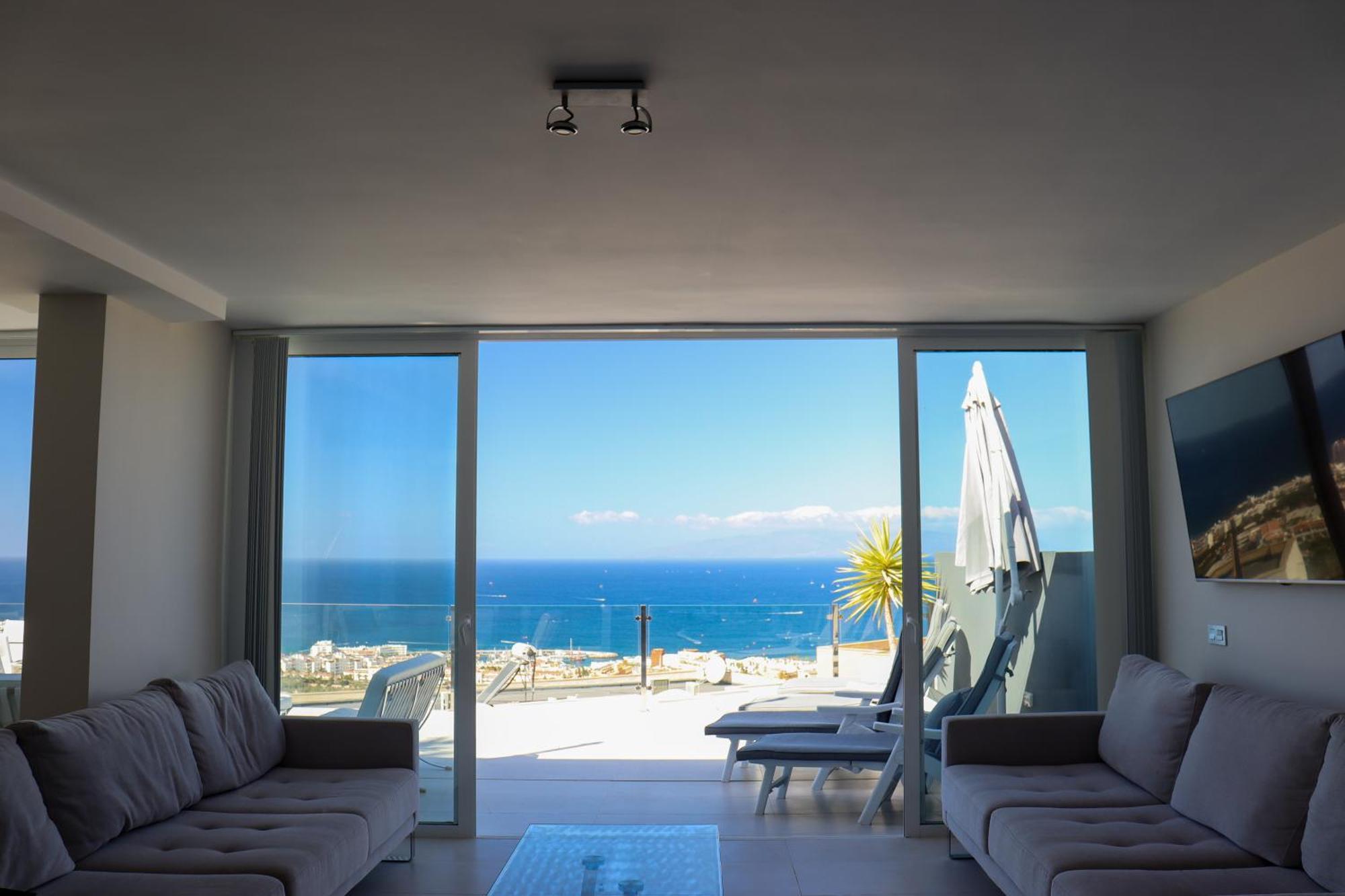 Azure Sky Villa - Panoramic Ocean View, Luxury, San Eugenio Costa Adeje  Eksteriør bilde